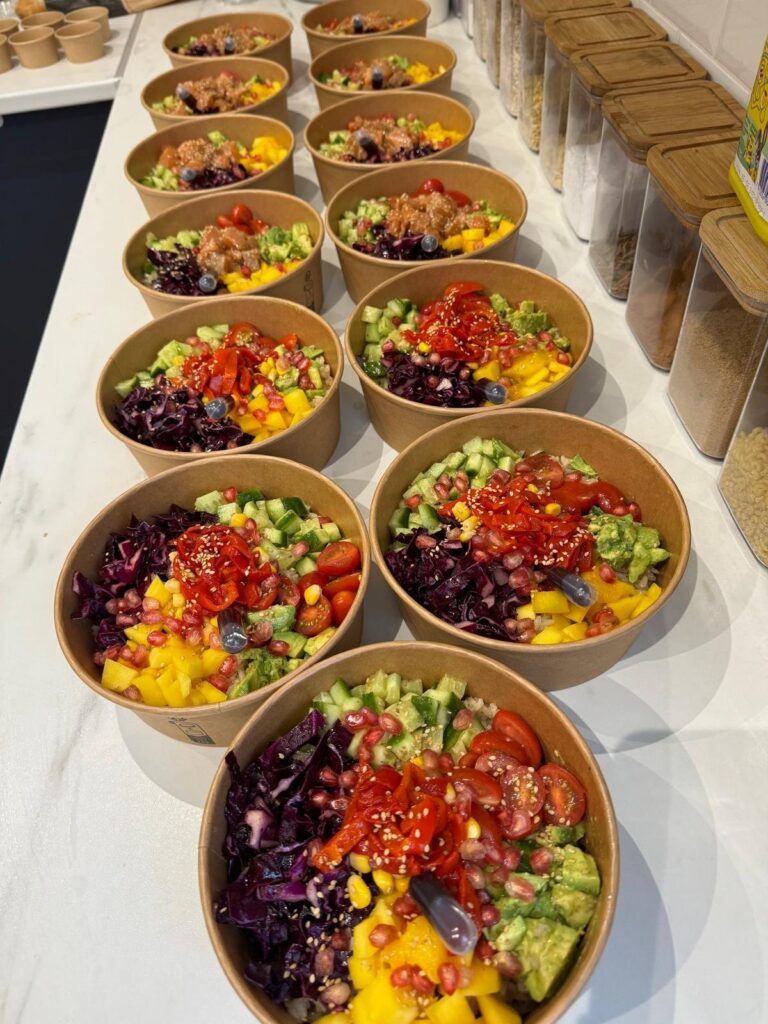Bowls de salades colorées