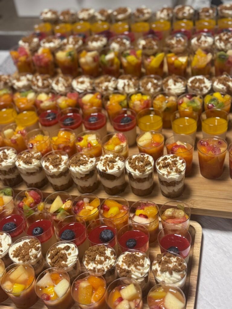 Plateaux de verrines desserts